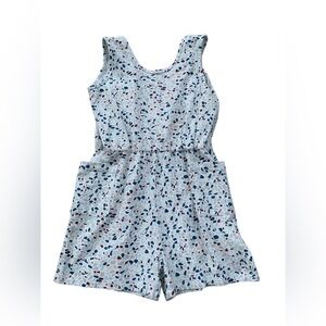 Alice + Ames Size 10 The Tank Shortie Jumpsuit Romper in Mosaic Terrazo